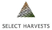 Logo von Select Harvests (SHV).